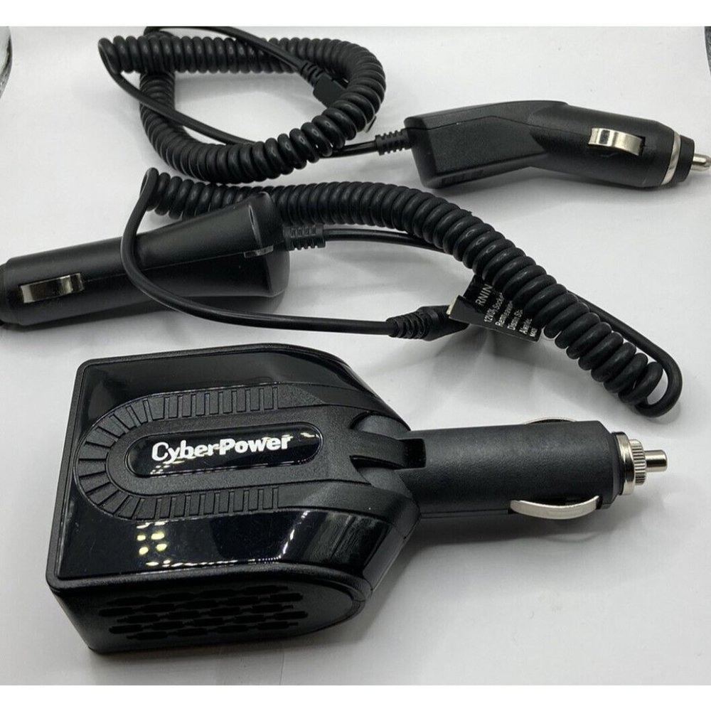 Cyber Power 120 Watt Peak 2 In 1 Mobile Power Inverter A/C USB Other Chargers To